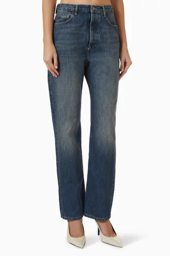 Lucien Slim Jeans in Washed Denim