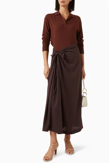 Goa Tie-waist Skirt in Jersey