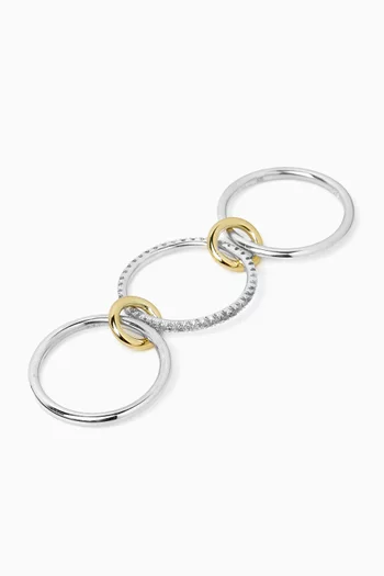 Sonny SG Gris Ring in Sterling Silver & 18kt Gold
