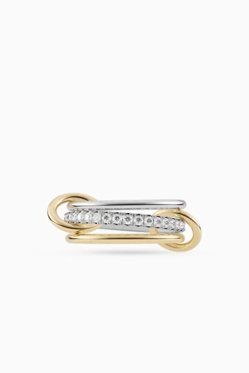 Tigris SG Ring in Sterling Silver & 18kt Gold