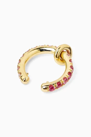 Elara YG Pink Ombré Ear Cuff in 18kt Gold