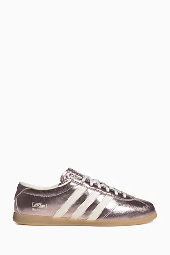 Gazelle Lo Pro T-Toe Sneakers in Metallic Leather
