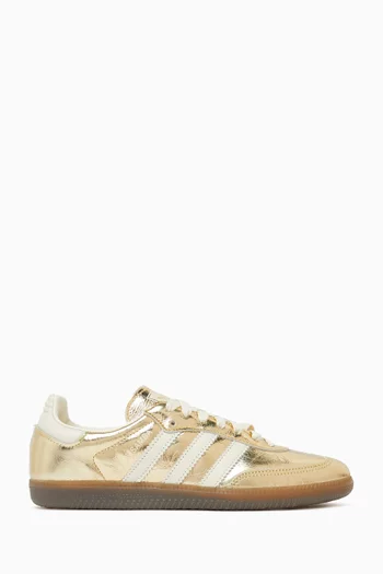 Samba OG Sneakers in Metallic Leather