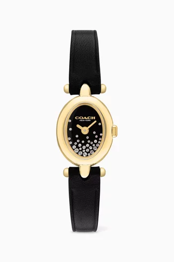 Sammy Quartz Leather Watch, 18mm