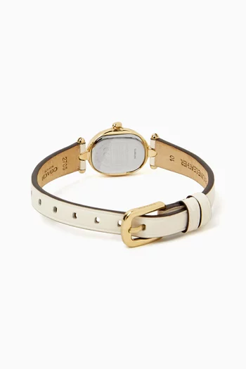 Sammy Quartz Leather Watch, 18mm