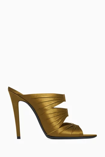Emilie 110 Mules in Satin Crepe