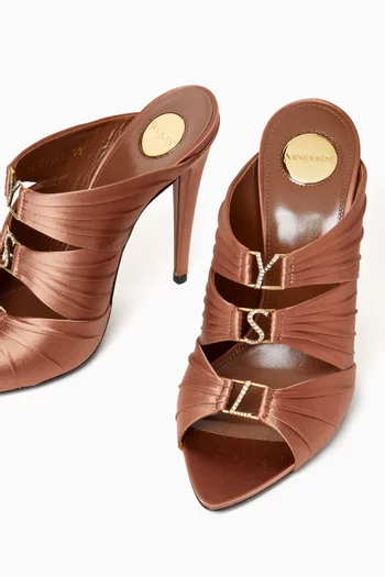Emilie 110 Mules in Satin