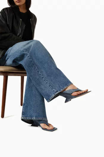 Cheope 65 Mule Sandals in Denim