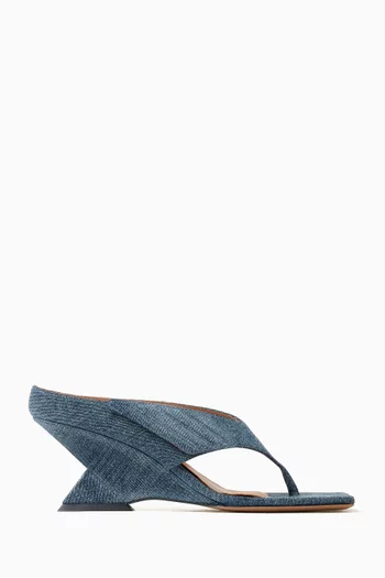 Cheope 65 Mule Sandals in Denim