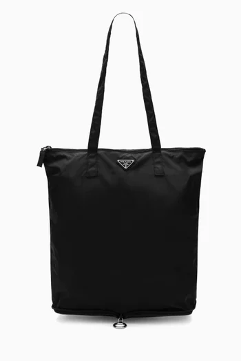 Logo Tote Bag in Re-Nylon