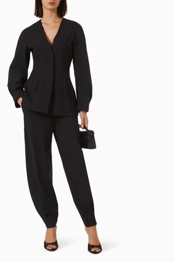 Barrel Pants in Stretch-wool