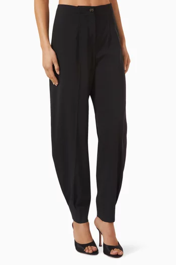 Barrel Pants in Stretch-wool