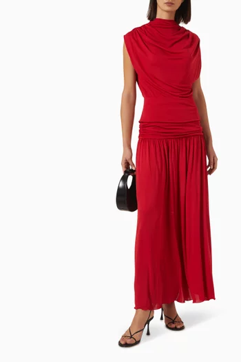 Draped Top in Viscose-jersey
