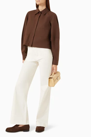 Boxy-fit Shirt in Cotton-cashmere