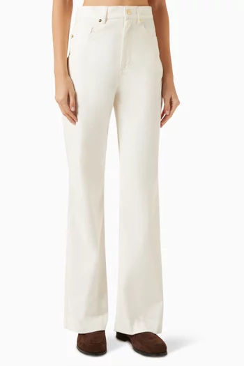 Straight-fit Pants in Cotton Gabardine