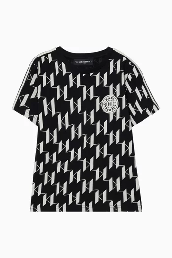 Printed T-shirt in Cotton