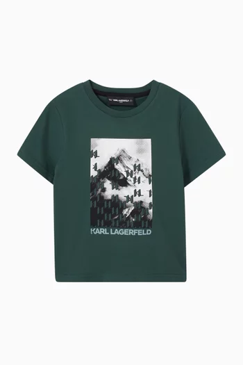 Graphic-print T-shirt in Cotton Jersey