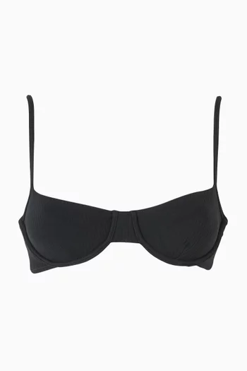 Ireland Ribbed Underwire Bikini Top