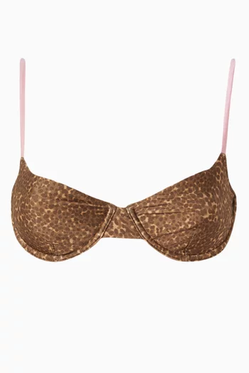 Ireland Underwire Bikini Top in Satin