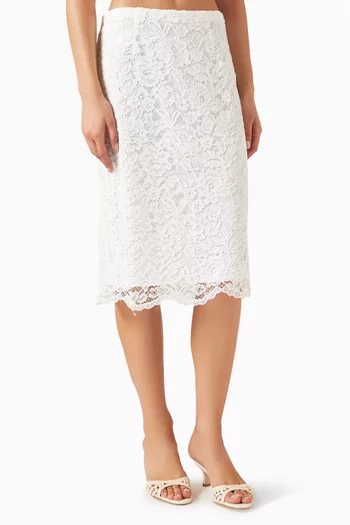 x Paige Lorenze Honeymoon Skirt in Lace