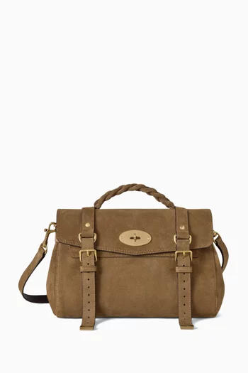 Alexa Top-handle Bag in Suede