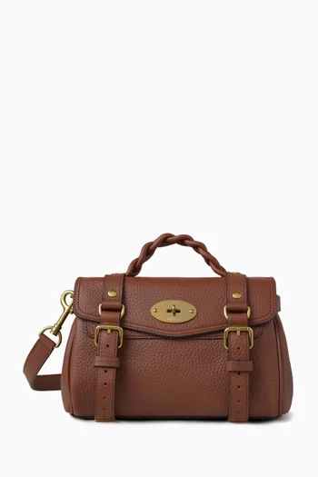 Mini Alexa Crossbody Satchel Bag in Leather