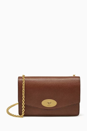 Small Darley Crossbody Satchel Bag in Leather