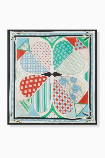 Repatched Bandana Scarf in Silk
