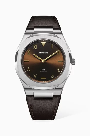Earthline Ultra Thin 1970 Watch, 39mm