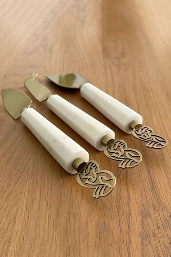Calligraffiti Cheese Knives, Set of 3