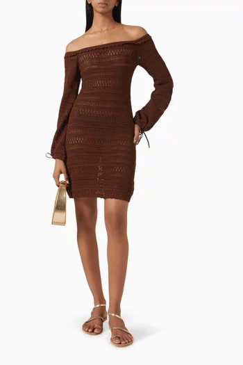 Tabitha Crochet Mini Dress