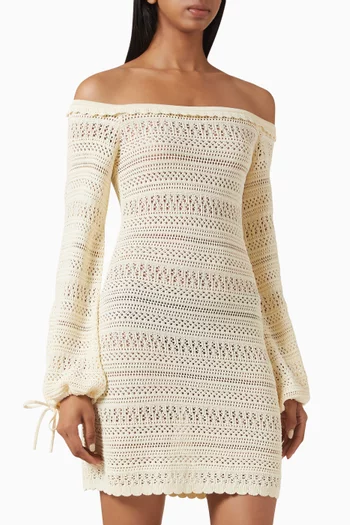Tabitha Crochet Mini Dress