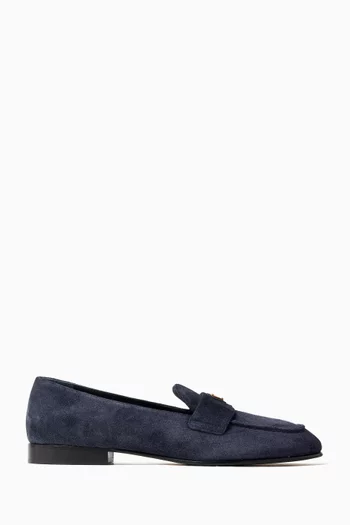 Triangle Logo Loafers in Suede