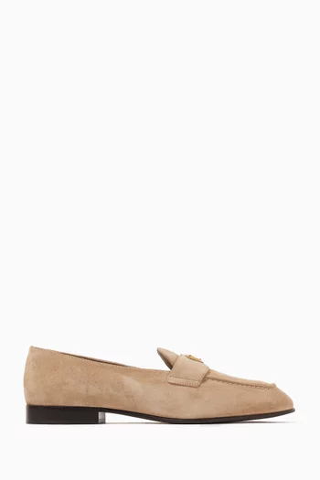 Logo Loafers in Suede