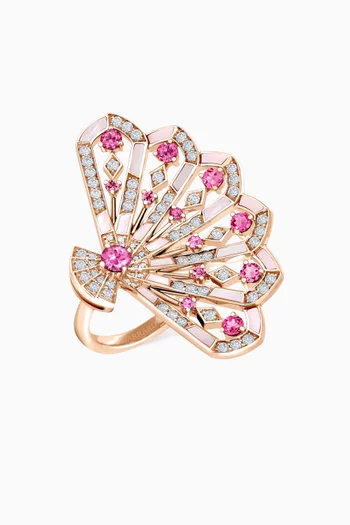 Fanfare Symphony Diamond Ring in 18kt Rose Gold