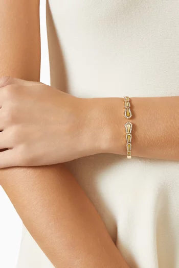 Fanfare Symphony Bangle in Gold