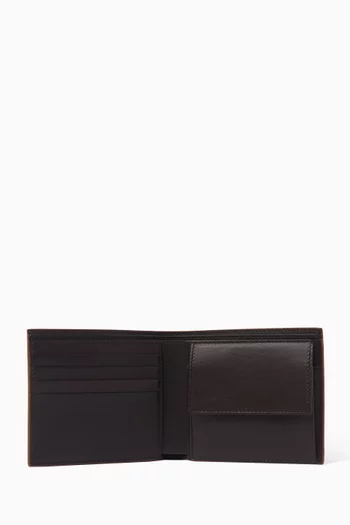 Credit Square Folded Coin Wallet in Vintage Goatskin