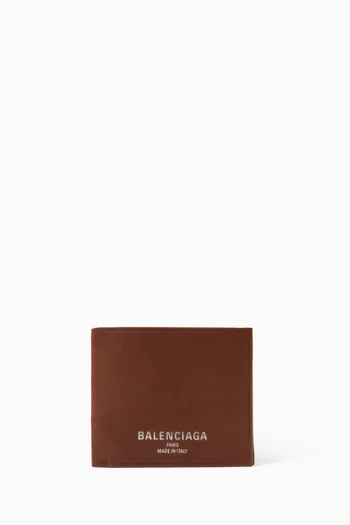 Credit Square Folded Coin Wallet in Vintage Goatskin