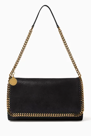 Medium Falabella Flap Shoulder Bag in Eco Shaggy Deer