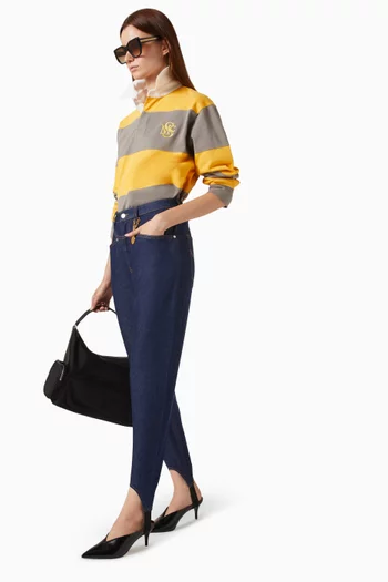 Stirrup Slim-fit Jeans in Denim