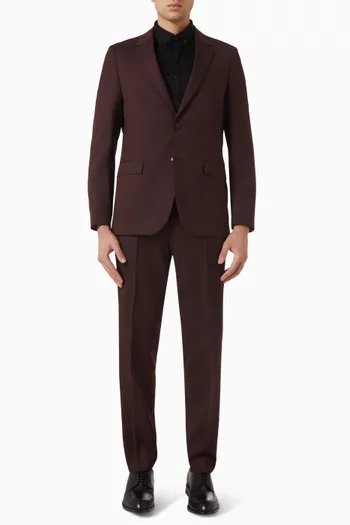 Houston Slim-fit 2-piece Suit in Virgin Wool