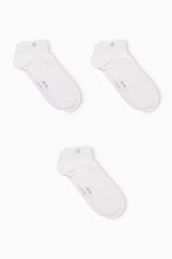 Logo Sneaker Socks, Set of 3