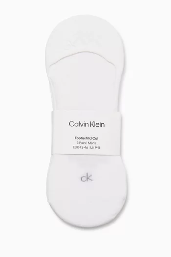 Logo Invisible Socks, Set of 3