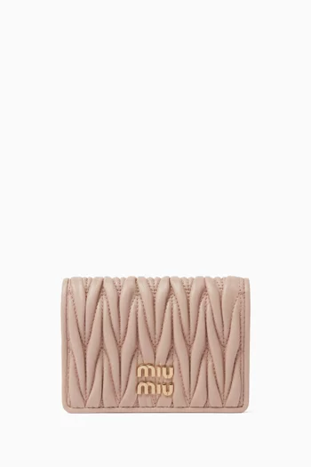 Card Holder in Matelassé Leather
