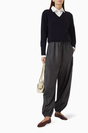 Balloon Track Pants in Wool