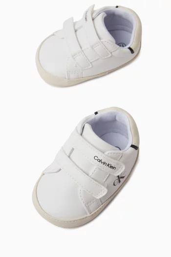 Velcro Sneakers in Leather