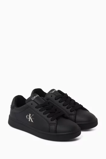 Lace-Up Sneakers in Leather