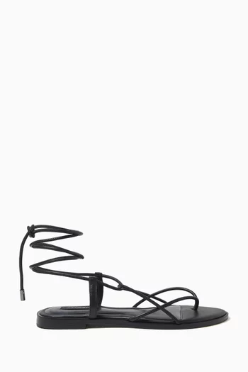 The Odine Sandals in Leather