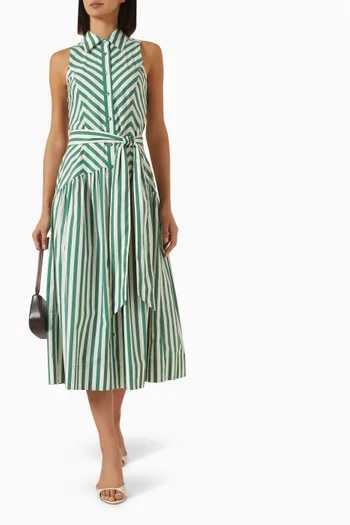 Adalyn Striped Dress in Cotton