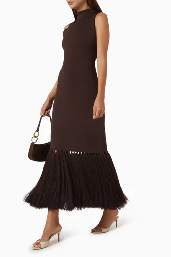 Sofyr Tassel Midi Dress in Knit